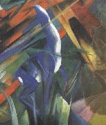 Franz Marc Details of Fate of the Animals (mk34) oil on canvas